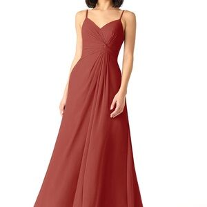 Azazie Red Maxi Dress